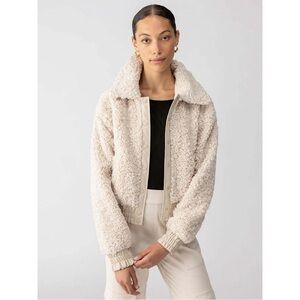 Sanctuary Libby Sherpa Faux Fur Jacket Toasted Almond XS‎